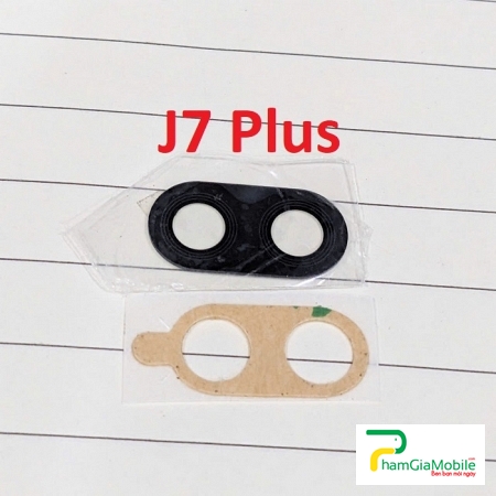 Mặt Kính Camera Sau Samsung Galaxy J7 Plus SM-C710 Back Camera Lens Zin Máy